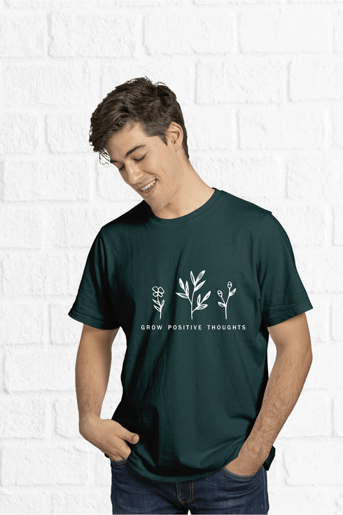Grow Positive Thoughts T-shirt - Styletadka