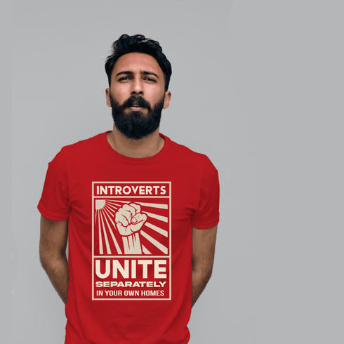 Introverts Unite T-shirt - Styletadka