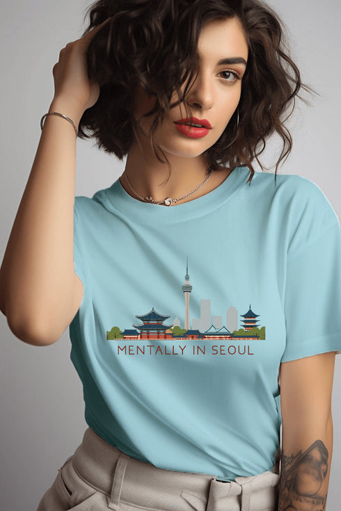 Mentally in Seoul T-shirt - Styletadka