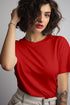 Red Plain T-shirt - Styletadka