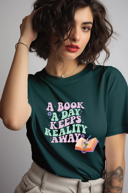 Books Reality T-shirt - Styletadka