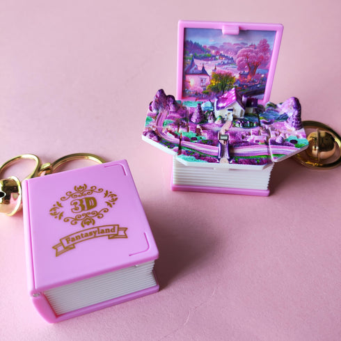 Fantasyland 3D Diary Pop up keychain - Styletadka