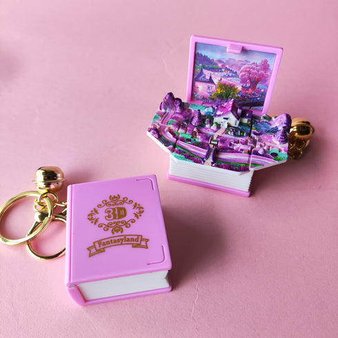 Fantasyland 3D Diary Pop up keychain - Styletadka