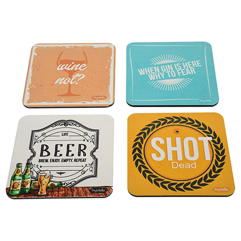 Alcohol Theme Acrylic Coasters - Styletadka