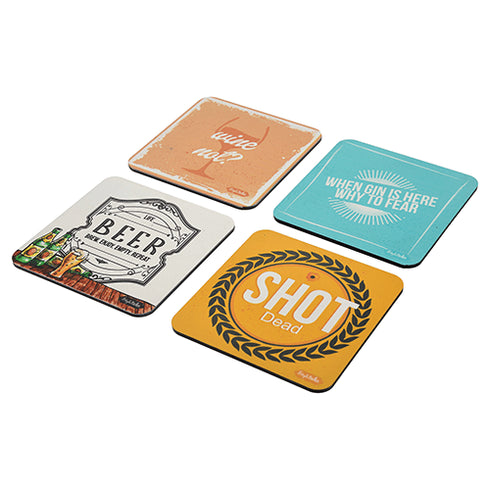 Alcohol Theme Acrylic Coasters - Styletadka
