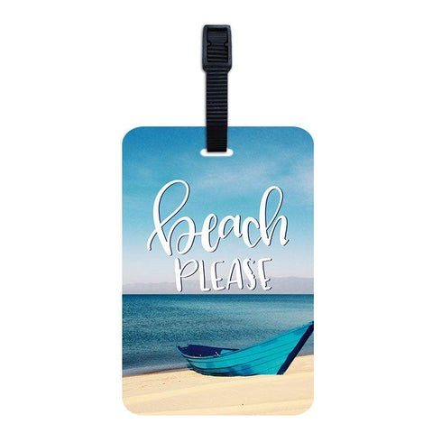 Beach Please Luggage Tag - Styletadka