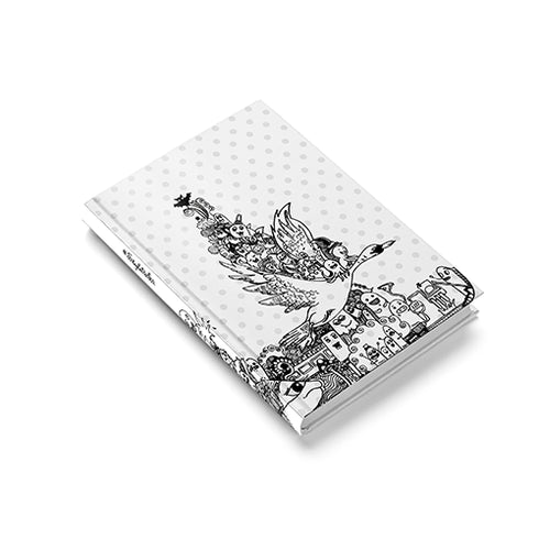 Bird Doodle Hardbound Notebook - Styletadka