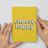 Choose Happy Pocket Hardbound Notebook - Styletadka