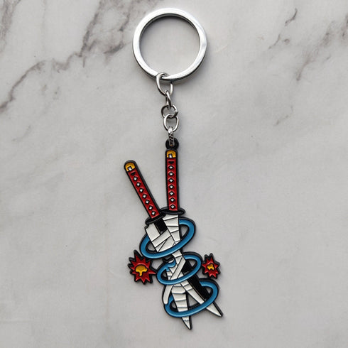 Demon Slayer Katana Metal Keychains - Styletadka