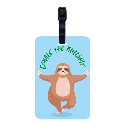 Exhale the Bullshit Luggage Tag - Styletadka