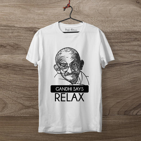 Gandhi Relax T-shirt - Styletadka