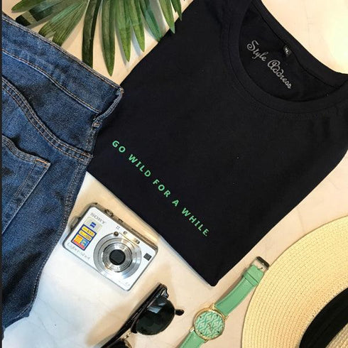 Go Wild For a While T-shirt - Styletadka