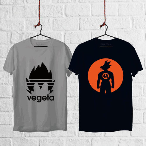 Goku x Vegeta Anime T-shirt Combo - Styletadka