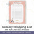 Grocery Shopping List - Printable Download - Styletadka