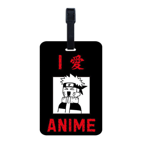 I Love Anime Luggage Tag - Styletadka