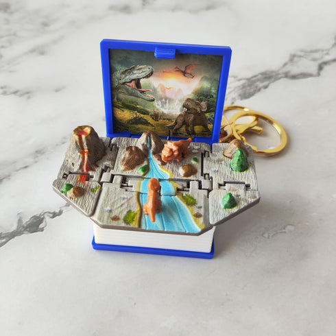 Jurassic Park 3D Diary Pop Up Keychain - Styletadka