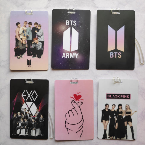 K-Pop Luggage Tags - Pack of 6 - Styletadka