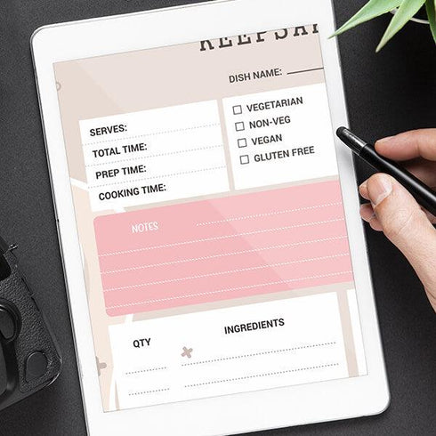 Keepsake Recipes - Printable Download - Styletadka