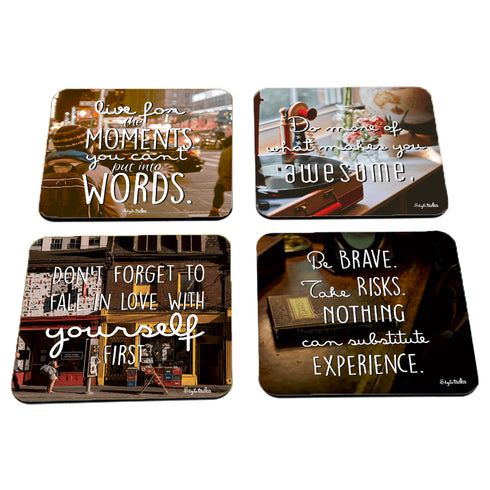 Life Manifesto Acrylic Coasters - Styletadka
