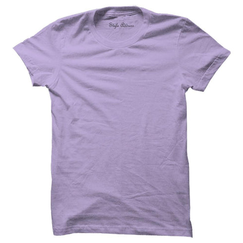 Lilac Plain T-shirt - Styletadka