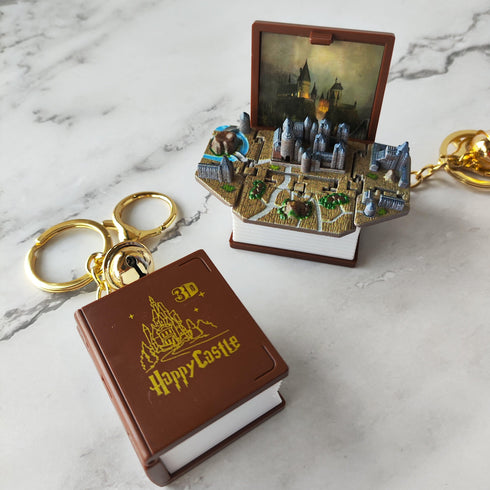 Magic Castle 3D Diary Pop Up Keychain - Styletadka