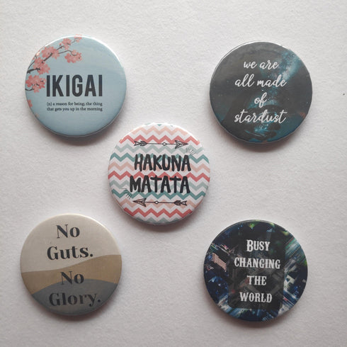 Motivational Badges - Pack of 5 - Styletadka