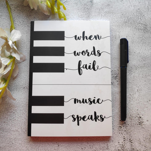 Music Speaks Notebook - Styletadka