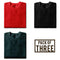 Pack of Three T-shirts (Red, Black, Forest Green) - Styletadka