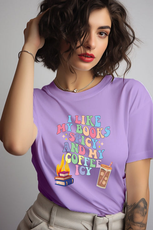 Books Coffee T-shirt - Styletadka