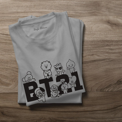 BT21 Logo T-Shirt - Styletadka