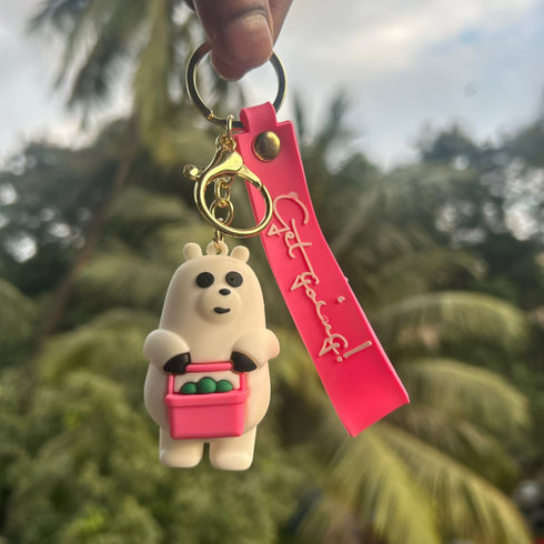 Bare Bear 3D Keychain