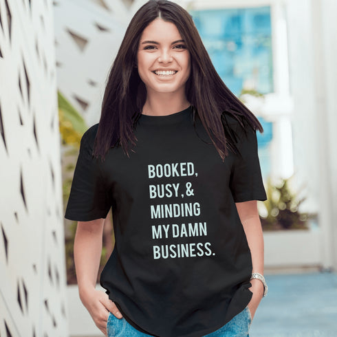 Booked Busy T-shirt - Styletadka