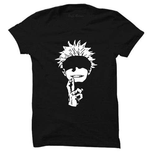 Satoru Gojo Finger Pose Anime T-Shirt - Styletadka