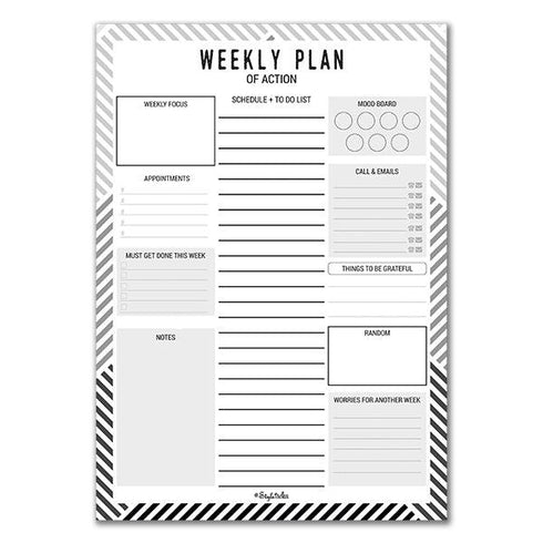 Schedule + To Do Memo Notepad - Styletadka