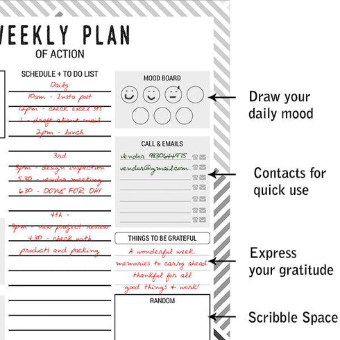 Schedule + To Do Memo Notepad - Styletadka