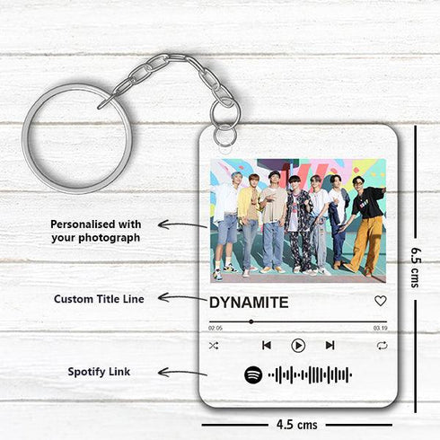 Spotify Personalised Acrylic Music Keychain - Styletadka