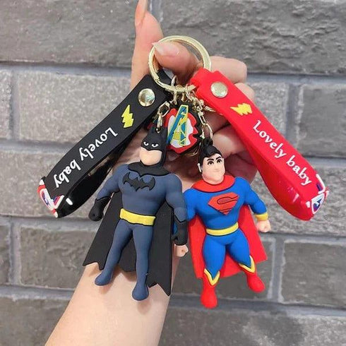 Superman and Batman 3D Keychains - Styletadka