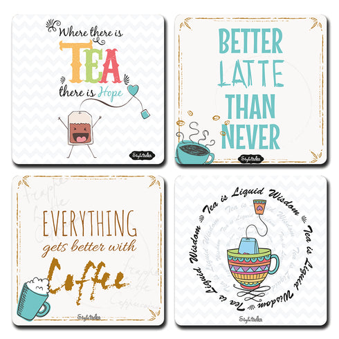 Tea vs Coffee Acrylic Coasters - Styletadka