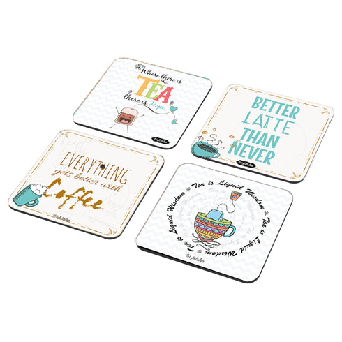Tea vs Coffee Acrylic Coasters - Styletadka
