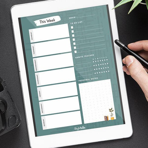 This Week - Weekly Planner Printable Download - Styletadka