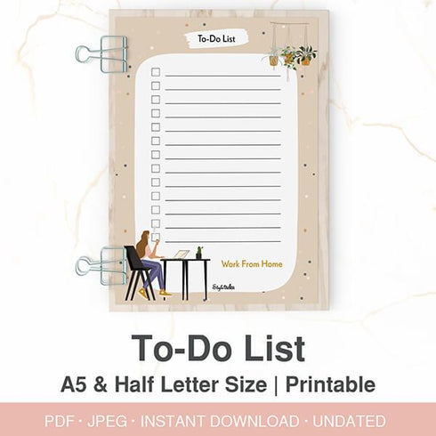 To-Do List - Printable Download - Styletadka