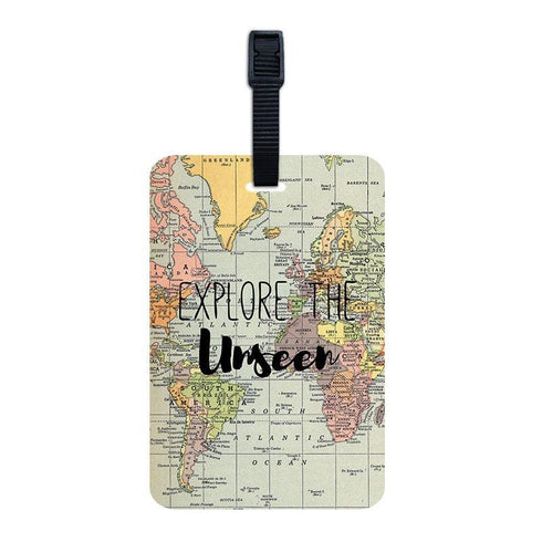 Explore the Unseen Luggage Tag