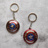 Captain America Metal Rotating Keychain - Styletadka