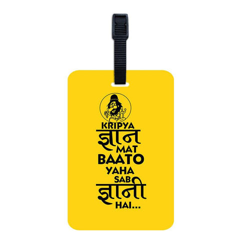 Gyaani Luggage Tag - Styletadka