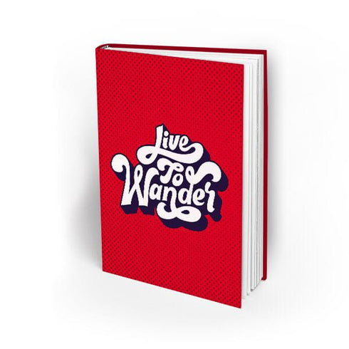 Live to Wander Pocket Hardbound Notebook