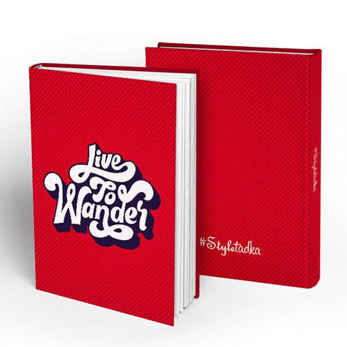 Live to Wander Pocket Hardbound Notebook