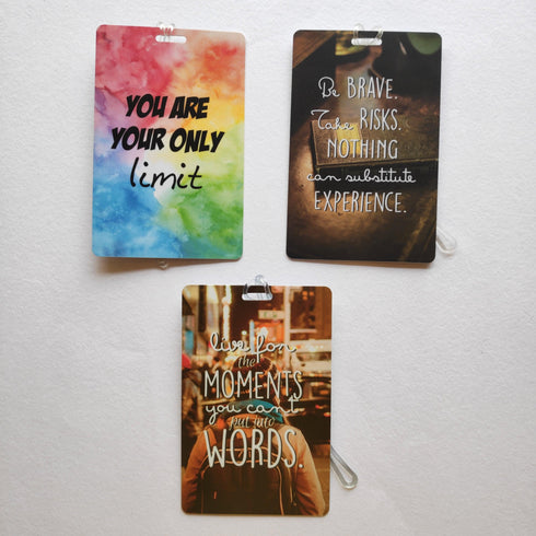 Motivational Luggage Tags - Pack of 3 - Styletadka