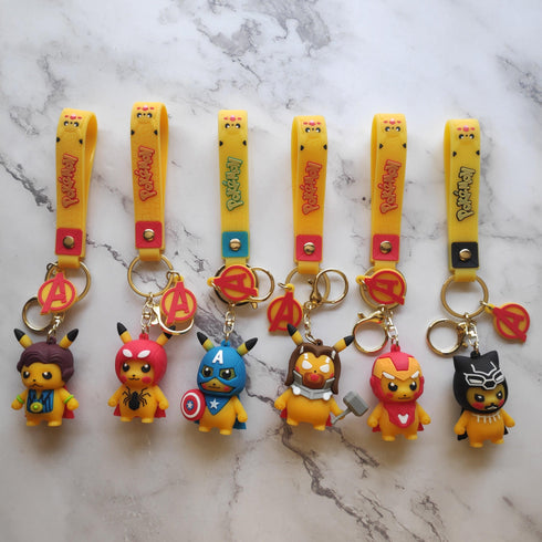 Pokemon x Avengers Keychains - Styletadka