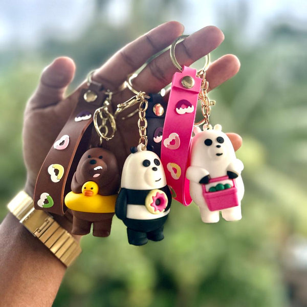 Bare Bear 3D Keychain