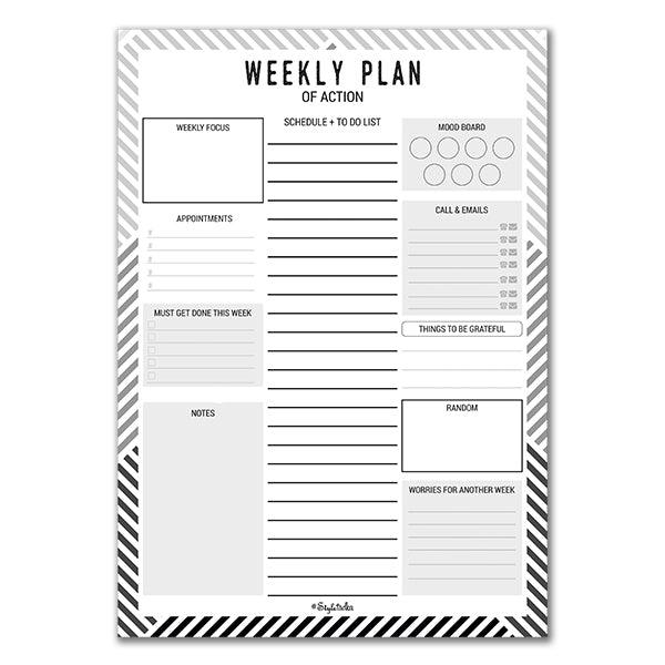 Schedule + To Do Memo Notepad 
